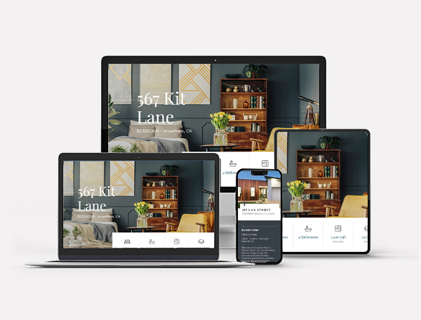 Website design idea photo showing the same design in different devices for compatibility across digital platforms